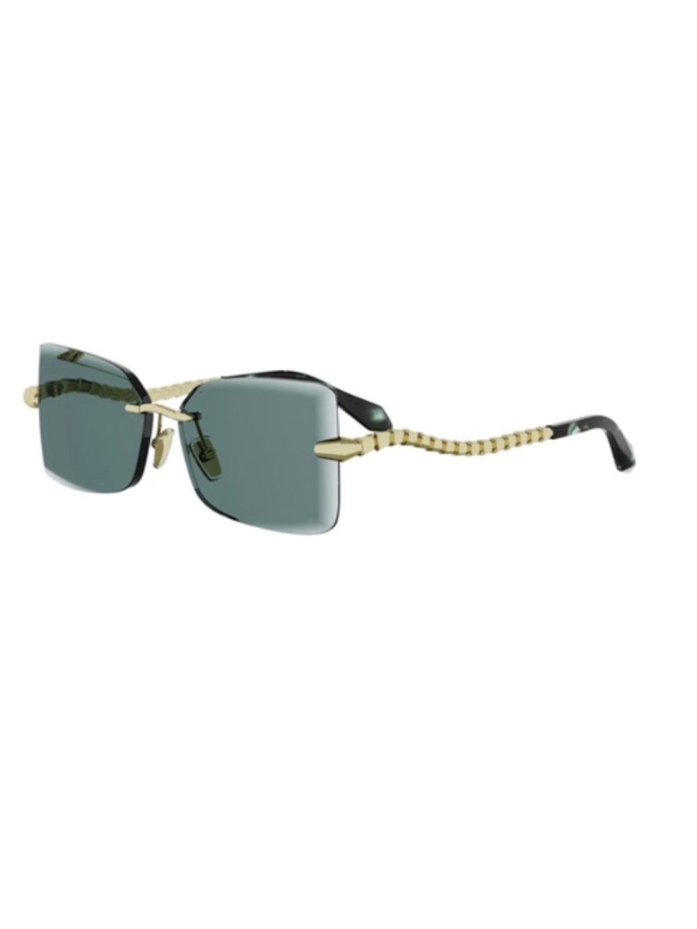 Bvlgari BV40094U 30N 59 Serpenti Viper Gold With Green Sunglasses Bulgari